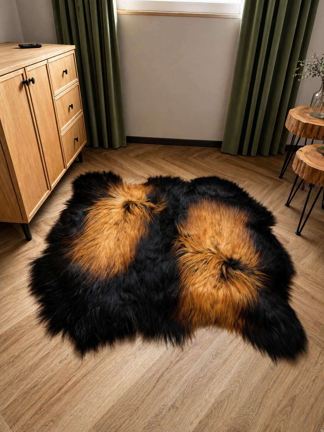 Natural Icelandic Sheepskin Fur Rug Seat Cover Housewarming Present Carpet home decoration
