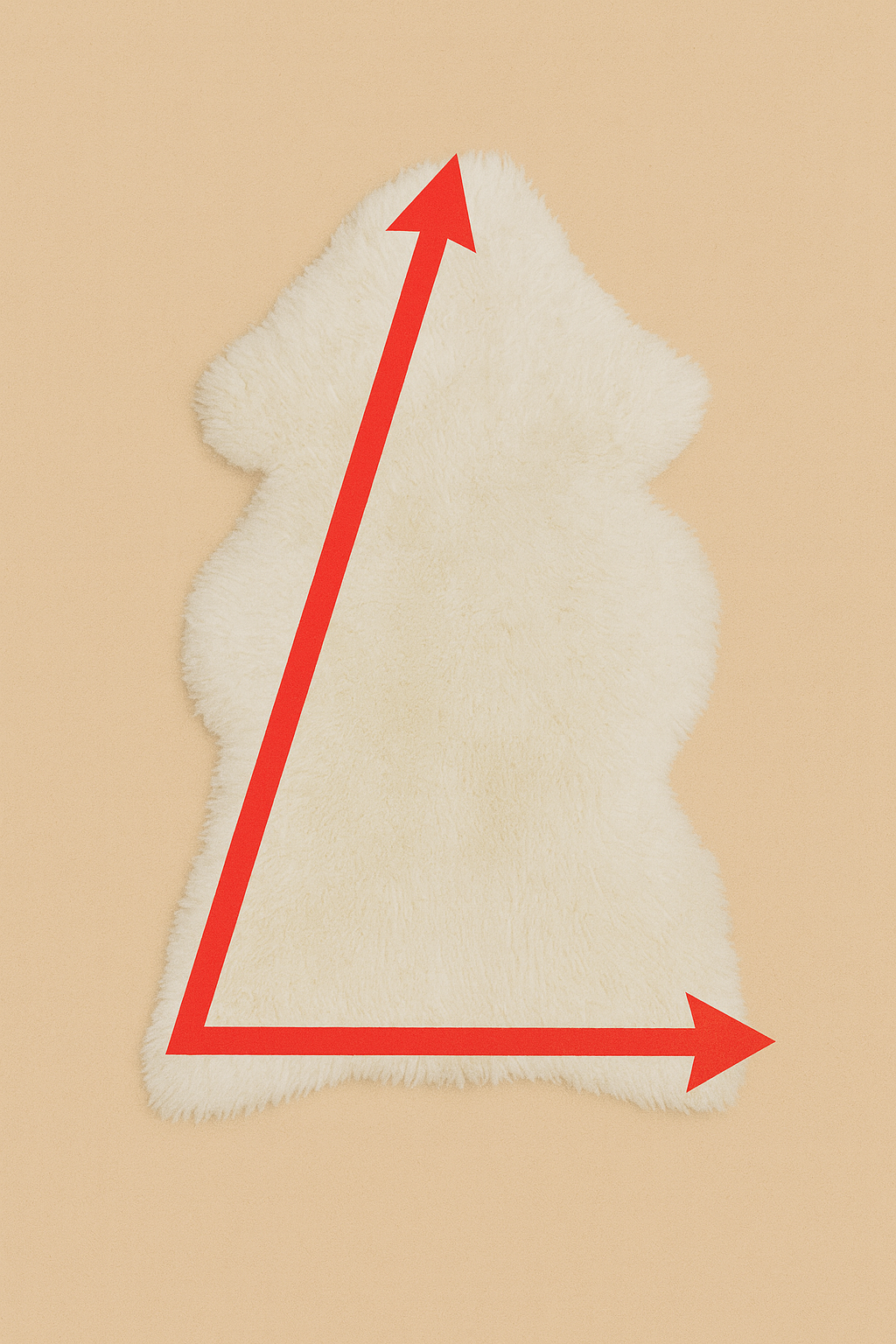 Large Icelandic white and grey sheepskin Rug