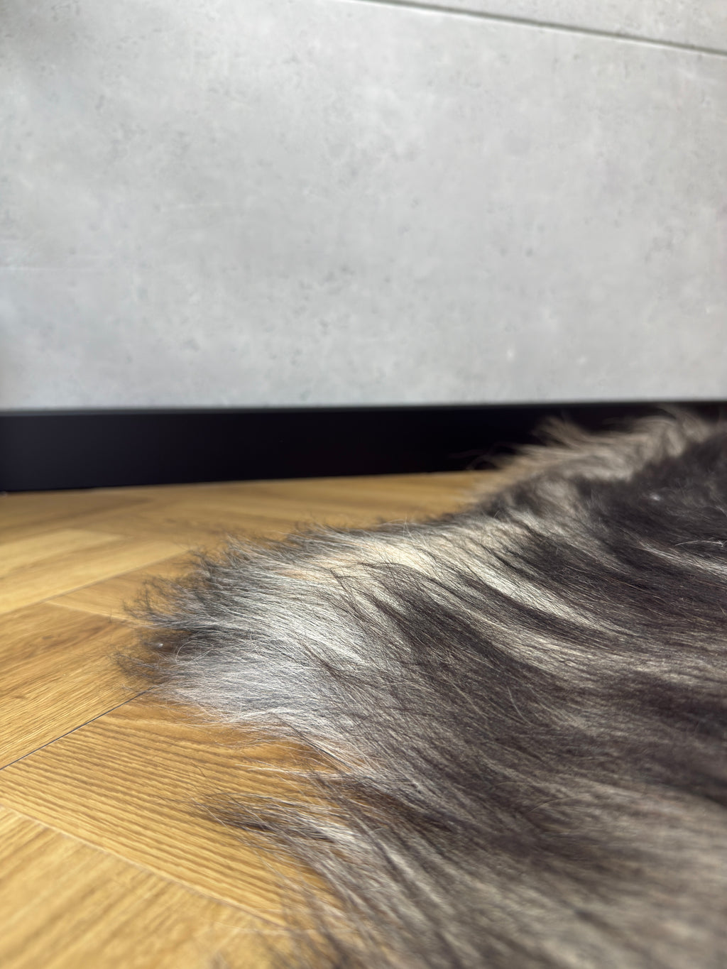 Large Icelandic Tricolor sheepskin Rug